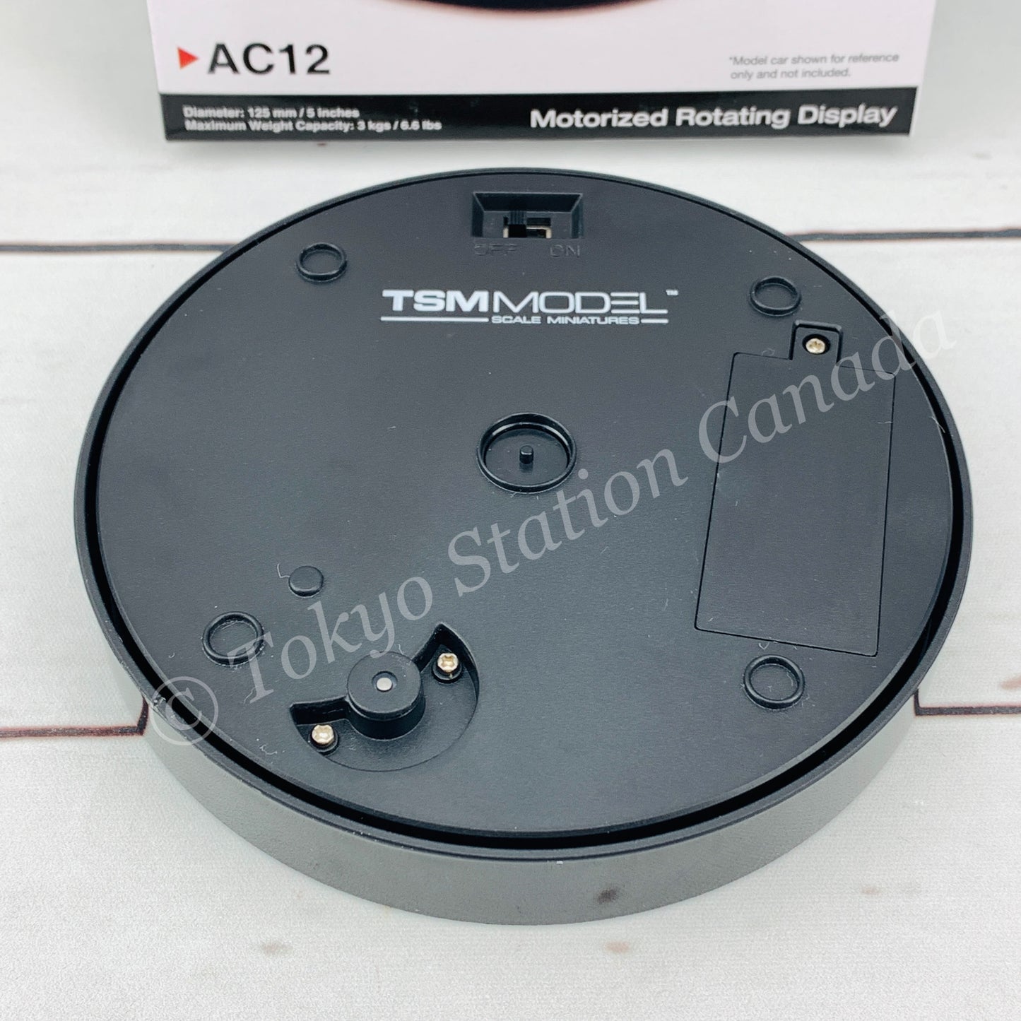 MINI GT 5" Display Turntable Black- Mirror Surface  MGTAC12