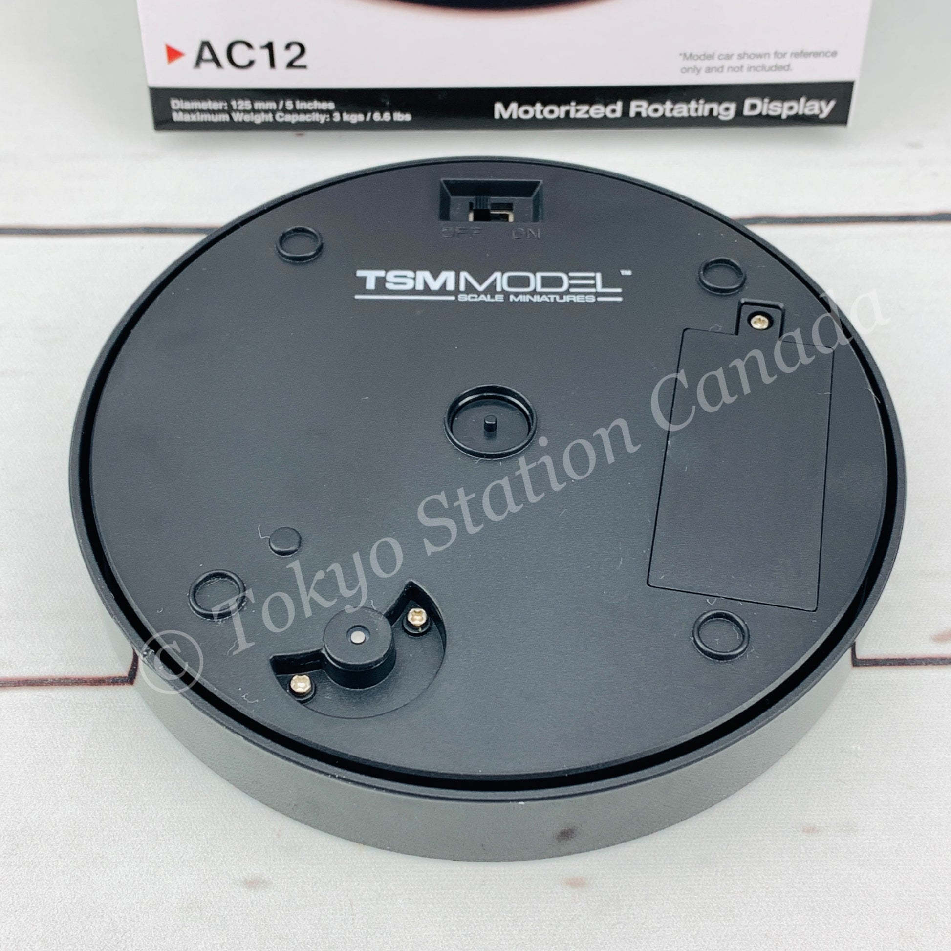 MINI GT 5" Display Turntable Black- Mirror Surface  MGTAC12