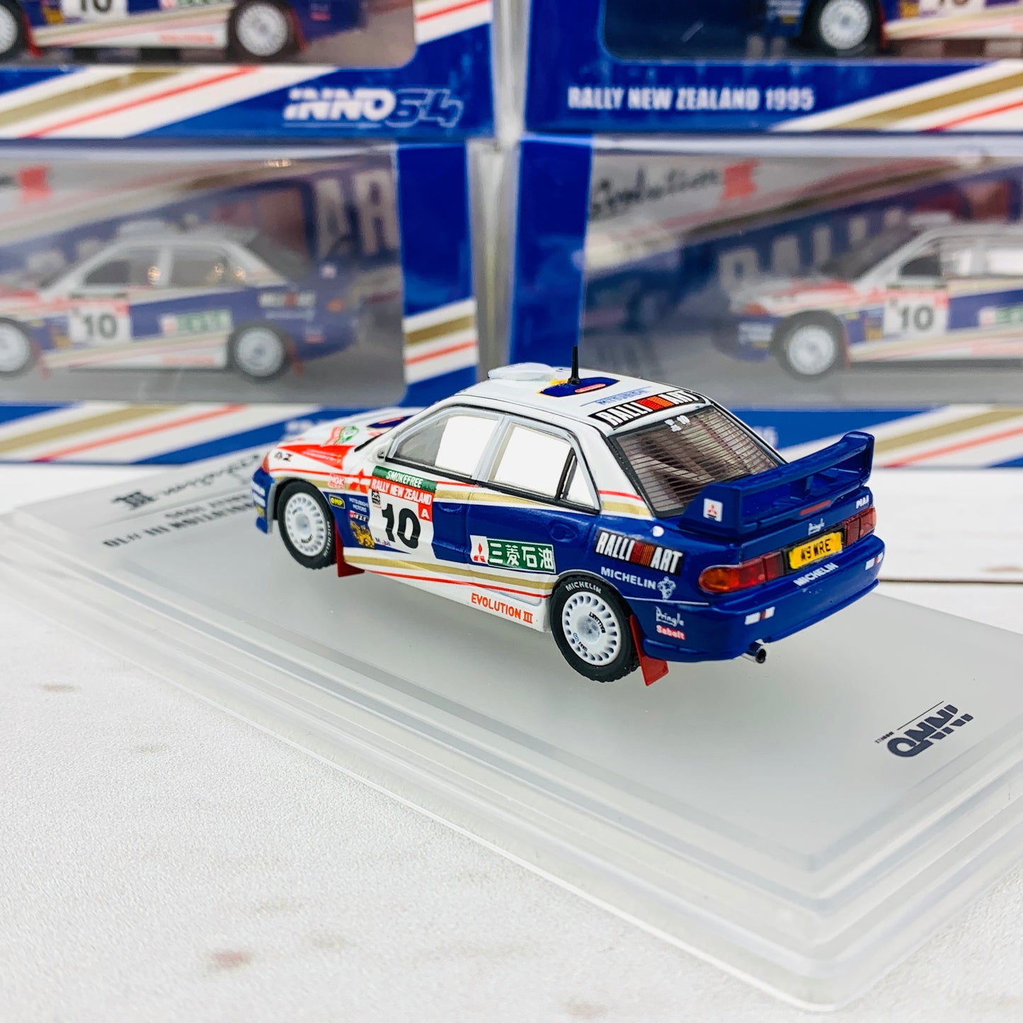 INNO64 1/64 Mitsubishi Lancer Evolution III #10 New Zealand Rally 1995 IN64-EVO3-95NZ10