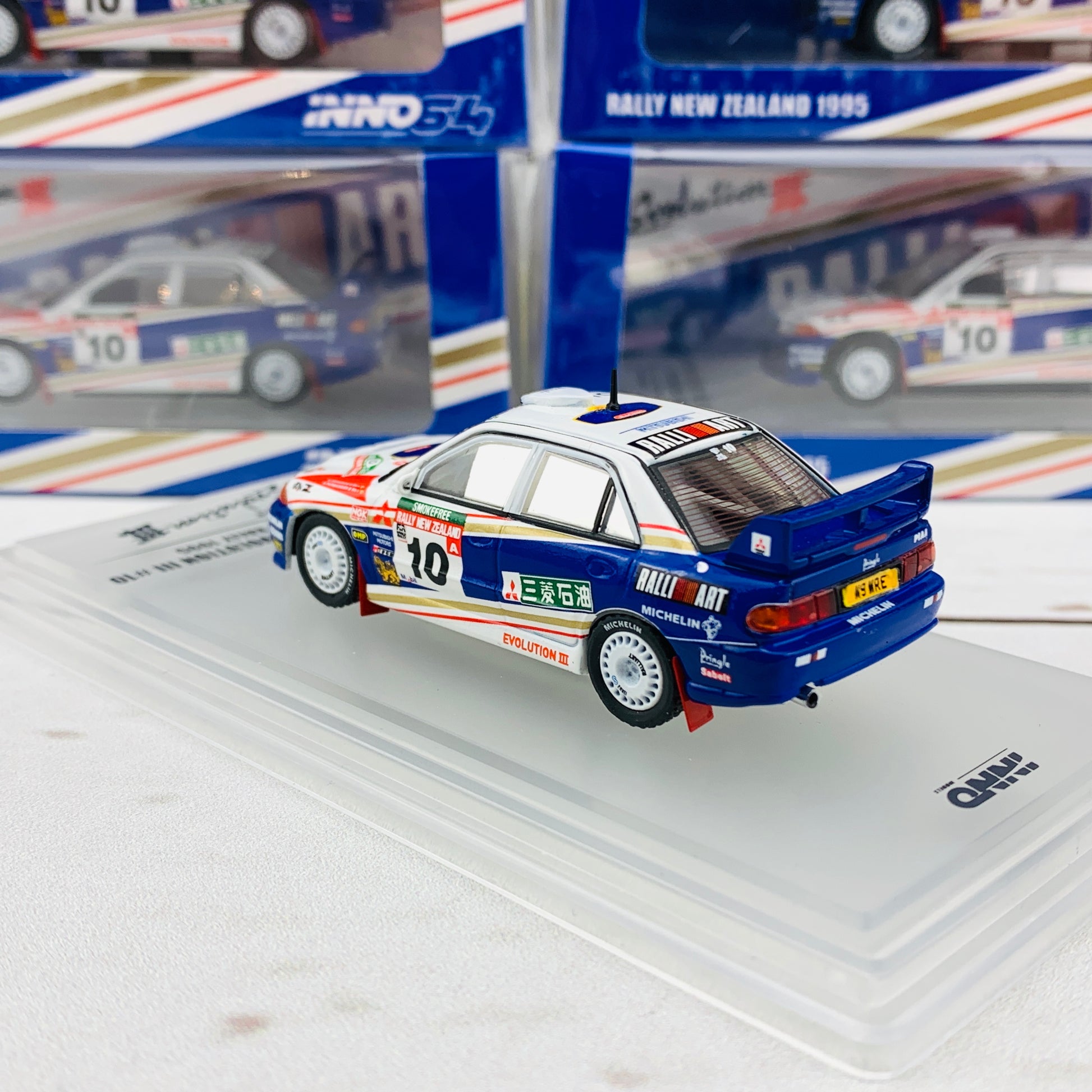 INNO64 1/64 Mitsubishi Lancer Evolution III #10 New Zealand Rally 1995 IN64-EVO3-95NZ10