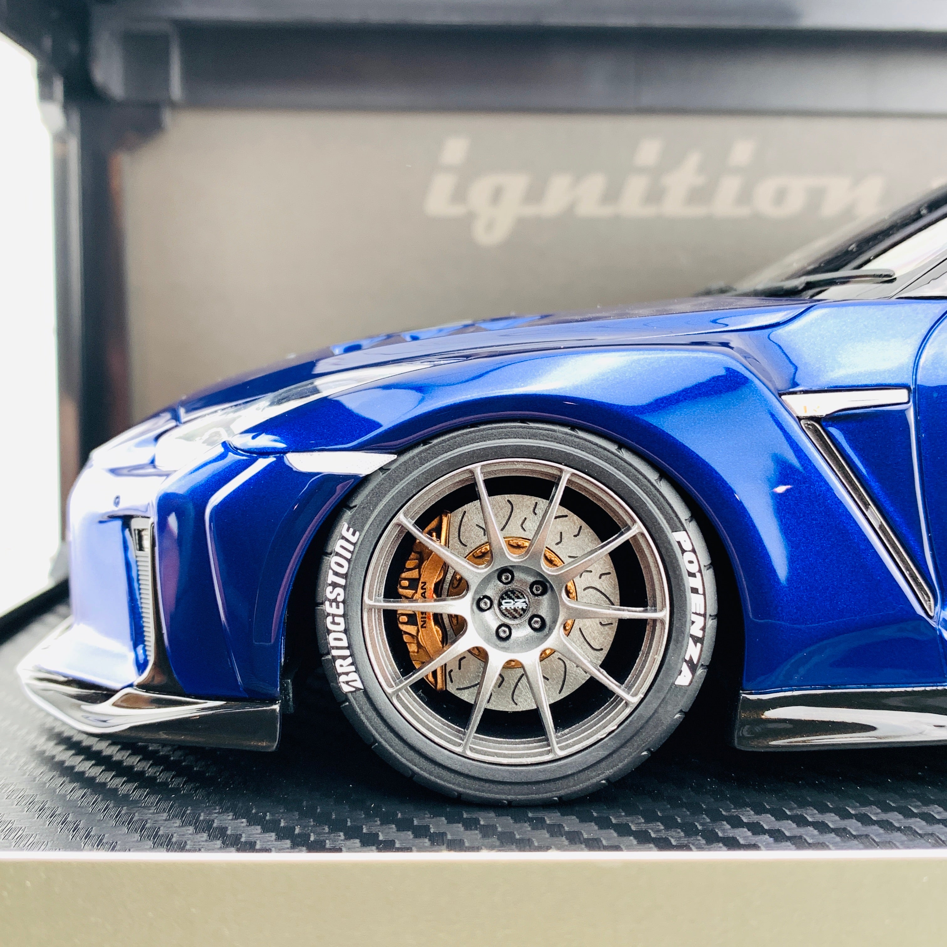 Ignition Model 1/18 TOP SECRET Nissan GTR R35 Blue Metallic IG1535