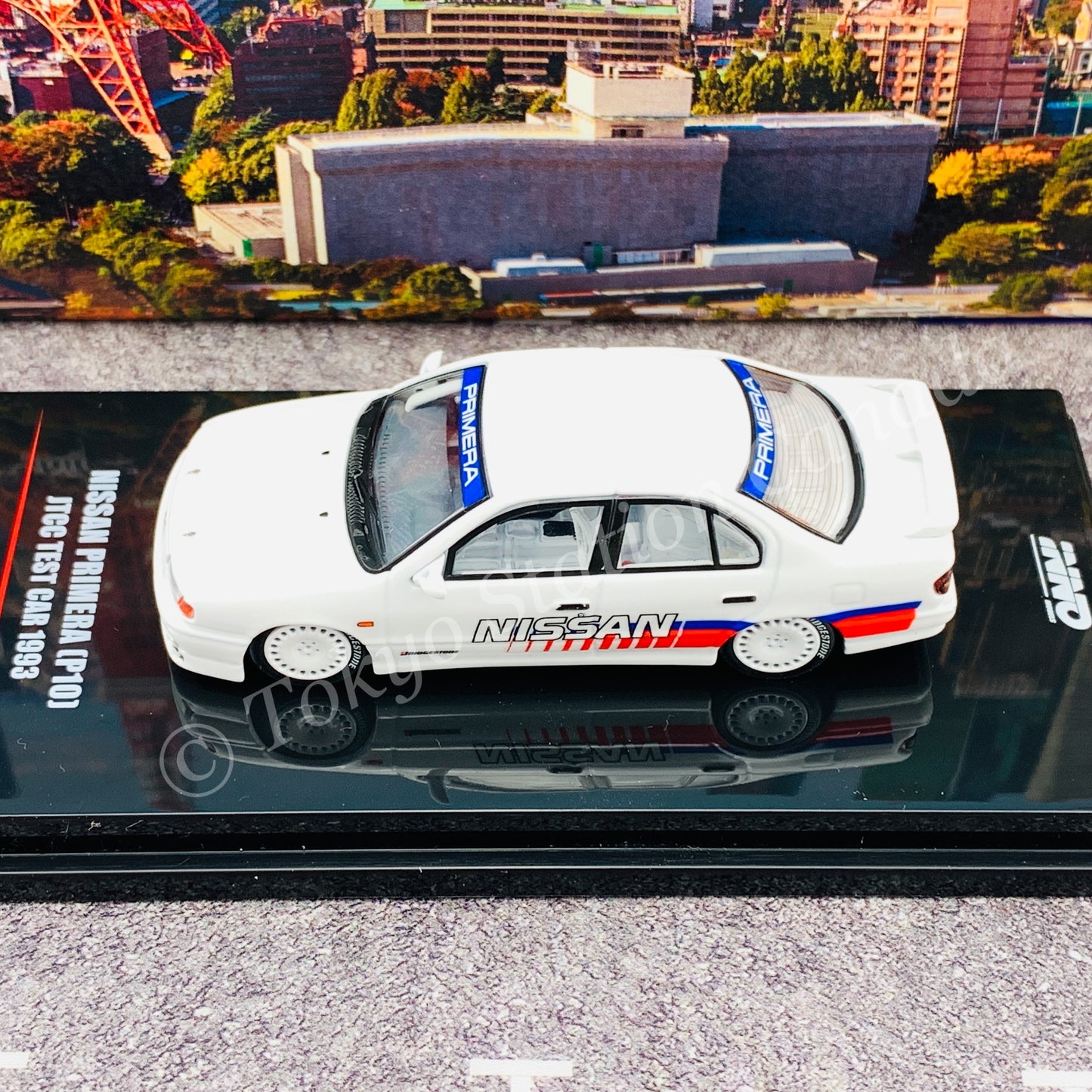 INNO64 1/64 NISSAN PRIMERA (P10) JTCC Test Car 1993 IN64-P10-TC