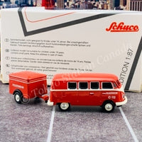 Schuco 1/87 VW T1 Bus w. Trailer Fire Engine 452661800