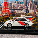 HOBBY JAPAN 1/64 MITSUBISHI LANCER GSR EVOLUTION 5 (CP9A) 1998 Gr. A Promotion Model White HJ641032CW