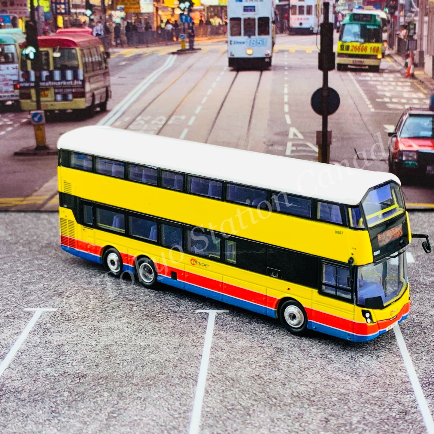 Model 1 1/120 城巴 CITYBUS Volvo B8L 8807 WP1057 @ Cheung Sha Wan (W) 長沙灣西 118 S33304