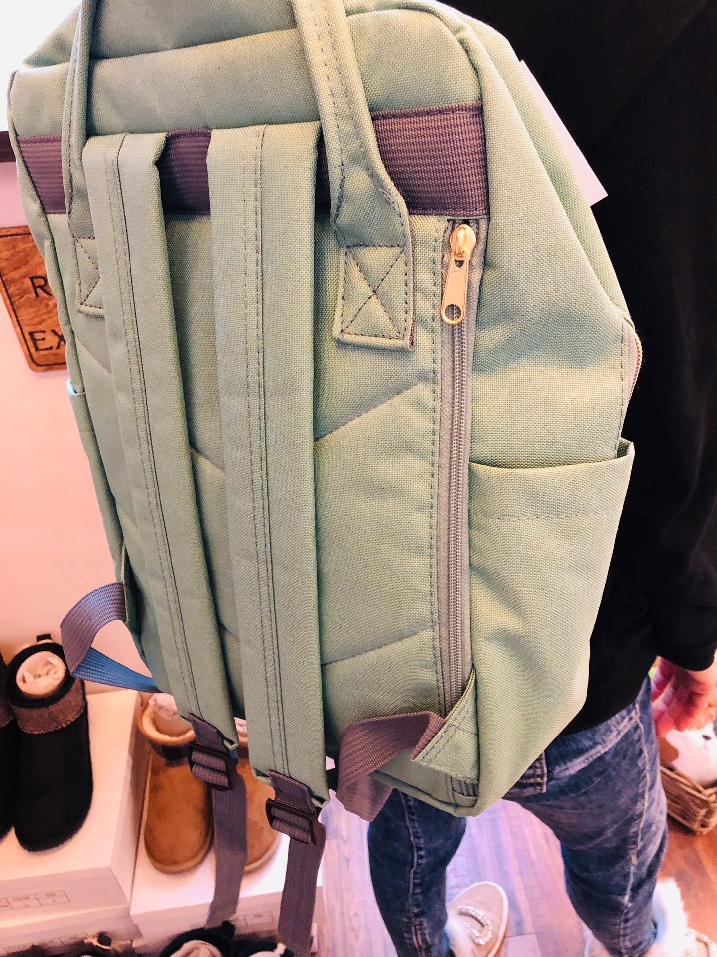 anello® Japan Square Rucksack - Mint Green