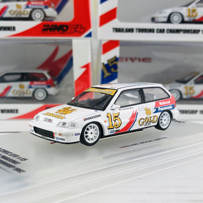 INNO64 Honda Civic EF9 #15 "Singha National Panasonic" Thailand Touring Car Championship 1992 WInner Thailand Special Edition IN64-EF9-TTCC92
