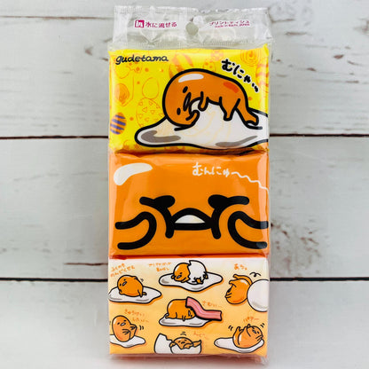 Hayashi Gudetama Pocket Size Tissue x 6 Packs