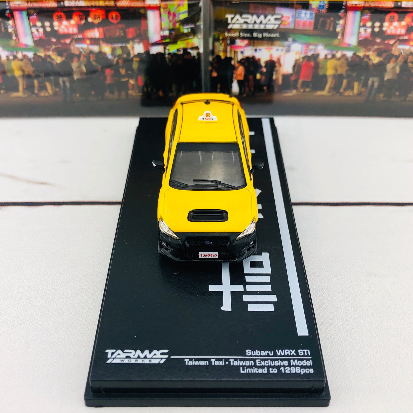 Tarmac Works 1/64 Subaru WRX STI Taiwan Taxi Limited to 1296 pcs T64-016-TA