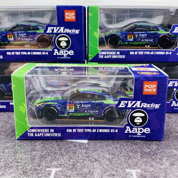 MINI GT x POP Race #128 AAPE EVA RT Test Type-02 X Works GT-R – J Toys Hobby