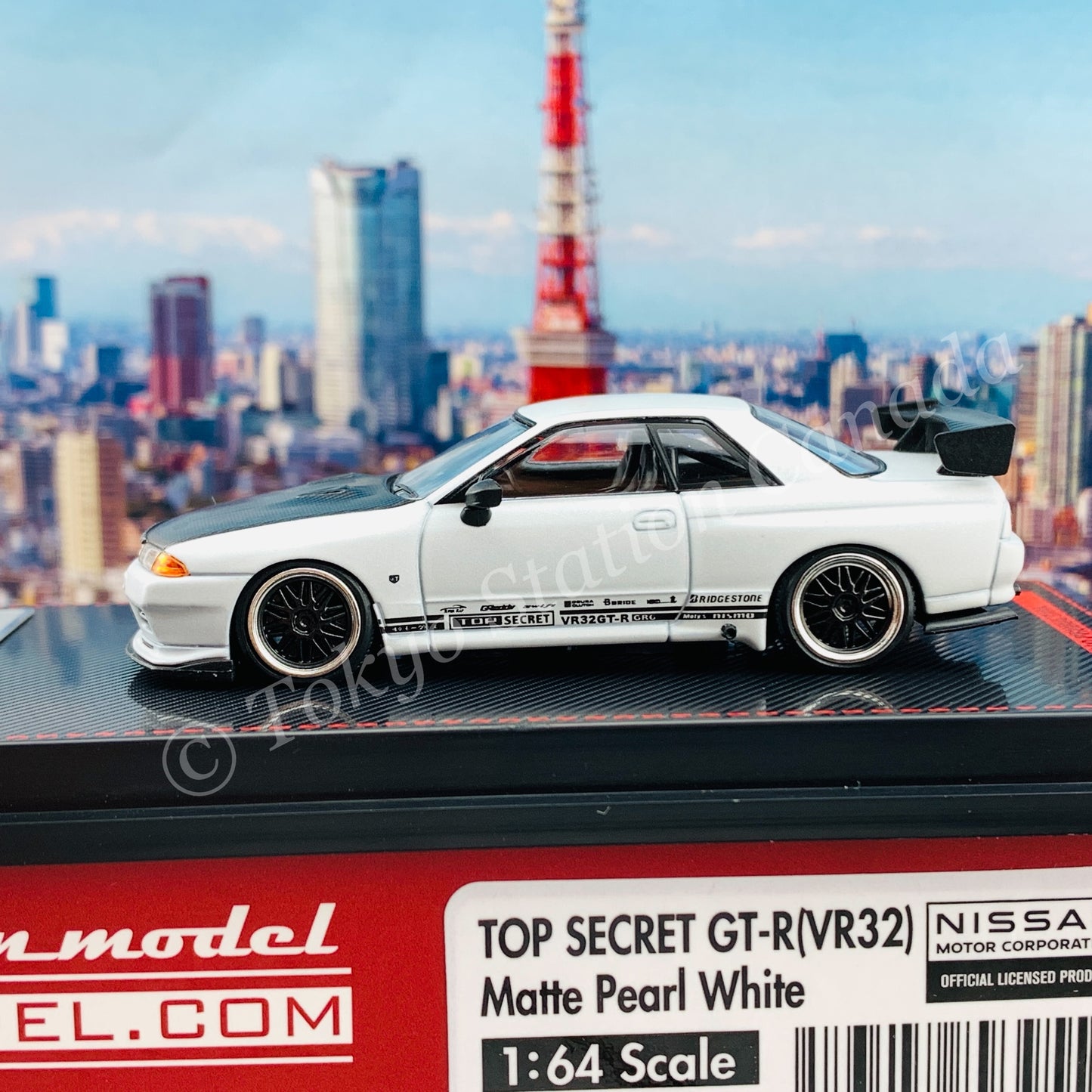 Ignition Model 1/64 TOP SECRET GT-R (VR32) Matte Pearl White IG2395