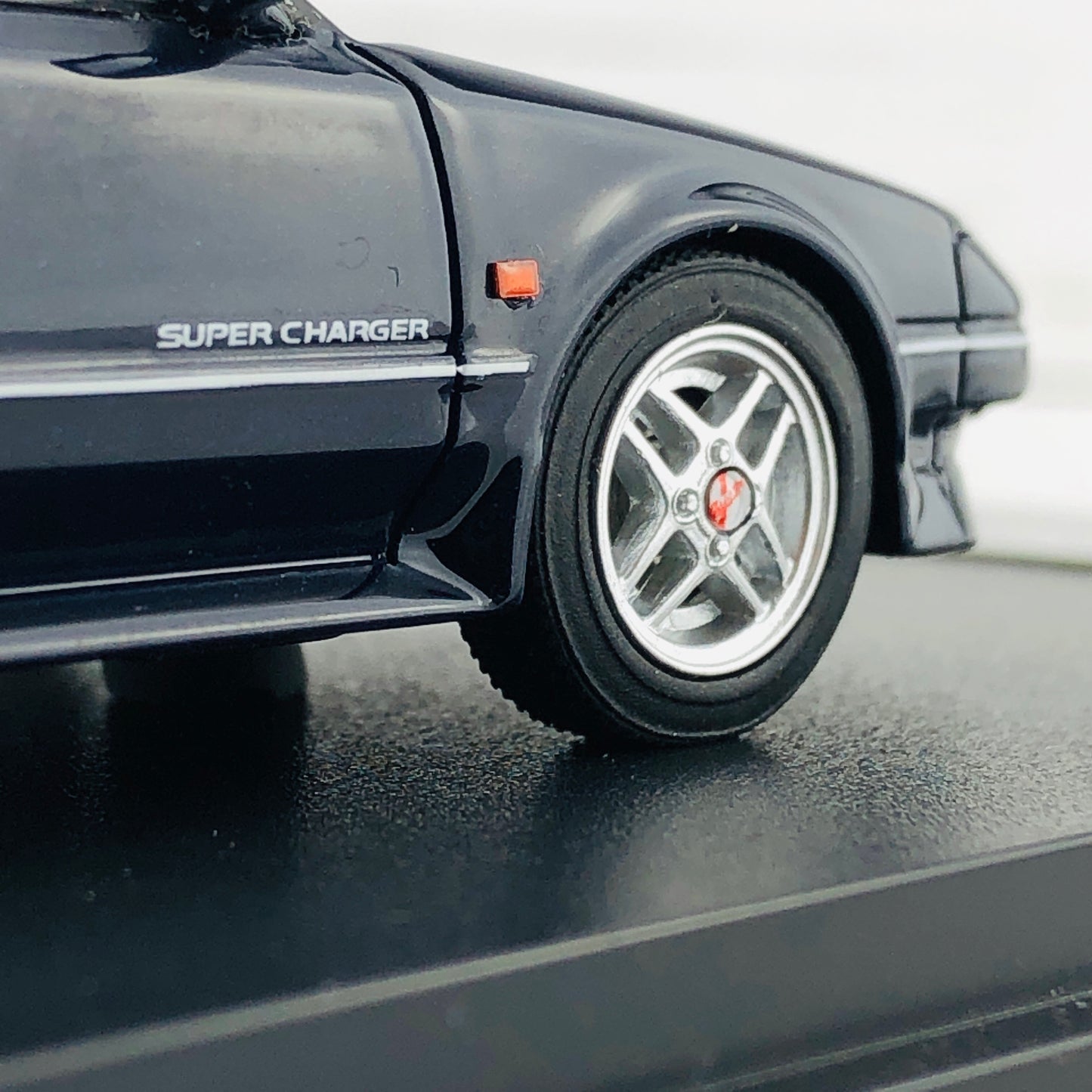 Mark43 1/43 Toyota MR 2 G-Limited Super Charger T Bar Roof (AW11) TOM'S NEW SPORT Blue Mica PM4377SBL