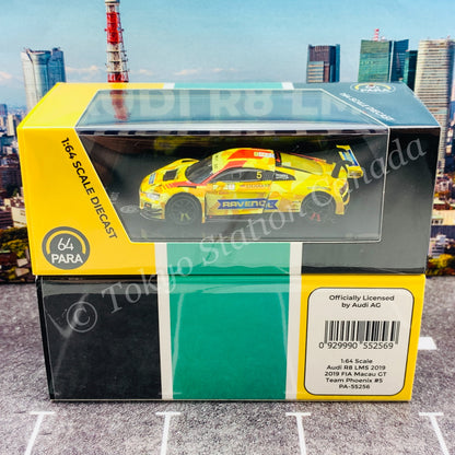 PARA64 1/64 Audi R8 LMS 2019 2019 FIA Macau GT Team Phoenix #5  LHD PA-55256