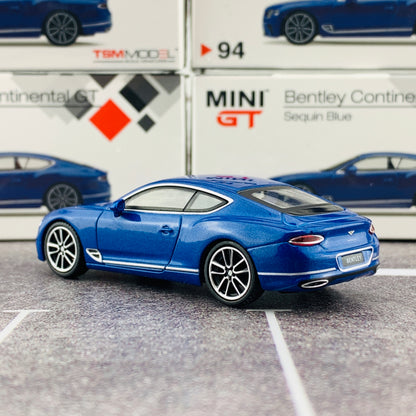 MINI GT 1/64 Bentley Continental GT Sequin Blue MGT00094-R