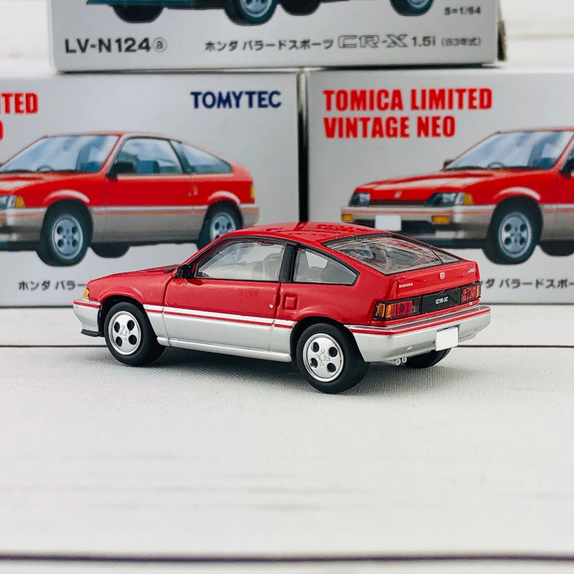 Tomica Limited Vintage Honda Ballade Sports CRX 1.5i RED LV-N124a