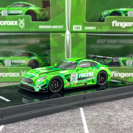 Tarmac Works 1/64 FINGERX x eRACING GP HK Mercedes-AMG GT3 T64-008-eRGP18FX
