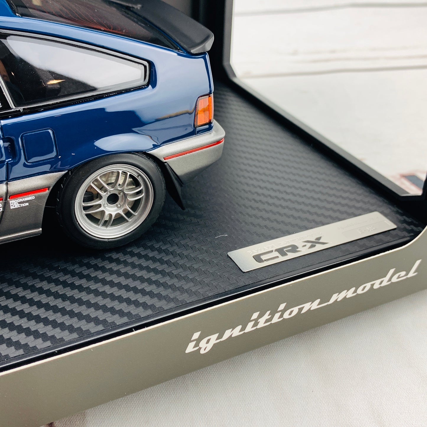 Ignition Model 1/18 Honda BALLADE SPORTS CRX Si (E-AS) Blue/Silver IG1628