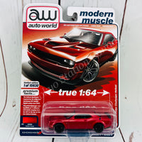 AUTO WORLD 1/64 2018 Dodge Challenger Hellcat Redline Tricoat 849398049433