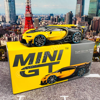MINI GT 1/64 Bugatti Vision Gran Turismo Yellow LHD MGT00317-L