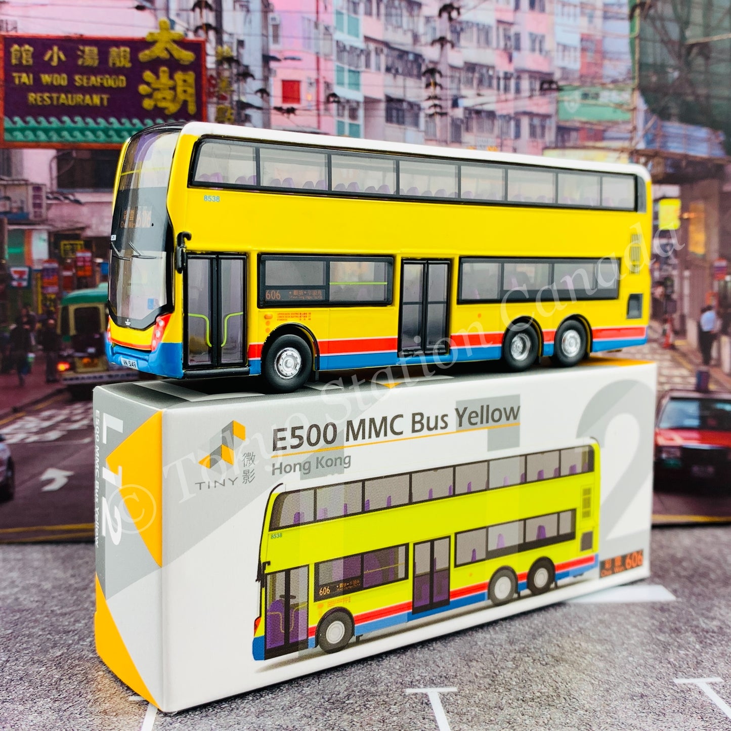 TINY 微影 L12 E500 MMC Bus Yellow (Choi Wan 606 彩雲) ATC64724