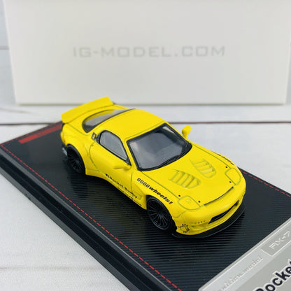 Ignition Model 1/64 Rocket Bunny RX7 (FD35) Yellow 1410