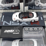 INNO64 HONDA NSX-R NA2 Championship White With Extra Wheels IN64-NSXR-WHI
