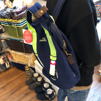 mis zapatos Skinny Pants 2-Way Backpack - Navy