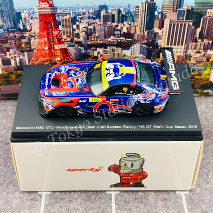 Sparky 1/64 MERCEDES-AMG GT3 NO.88 MERCEDES-AMG TEAM CRAFT-BAMBOO RACING FIA GT WORLD CUP MACAU 2019 ALESSIO PICARIELLO Y170