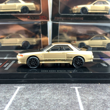 INNO64 1/64 NISSAN SKYLINE GTR R32 Satin Gold Hong Kong Special Edition IN64-R32-SGHS
