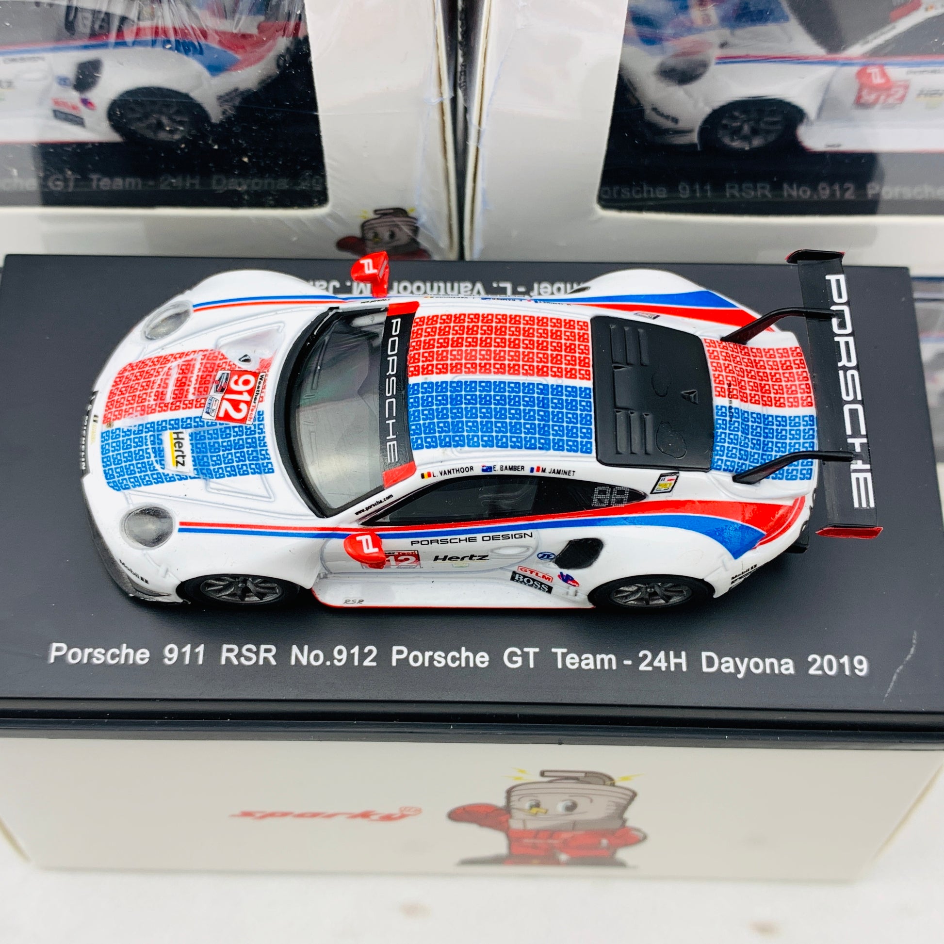 Sparky 1/64 PORSCHE 911 RSR NO.912 PORSCHE GT TEAM 24H Daytona 2019 E.BAMBER - L.VANTHOOR - M.JAMINET Y136