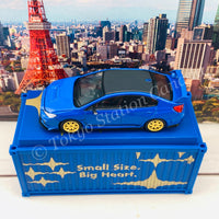 Tarmac Works 1/64 Subaru WRX STI EJ20 Final Edition (S208) Blue with Container T64-016-FE