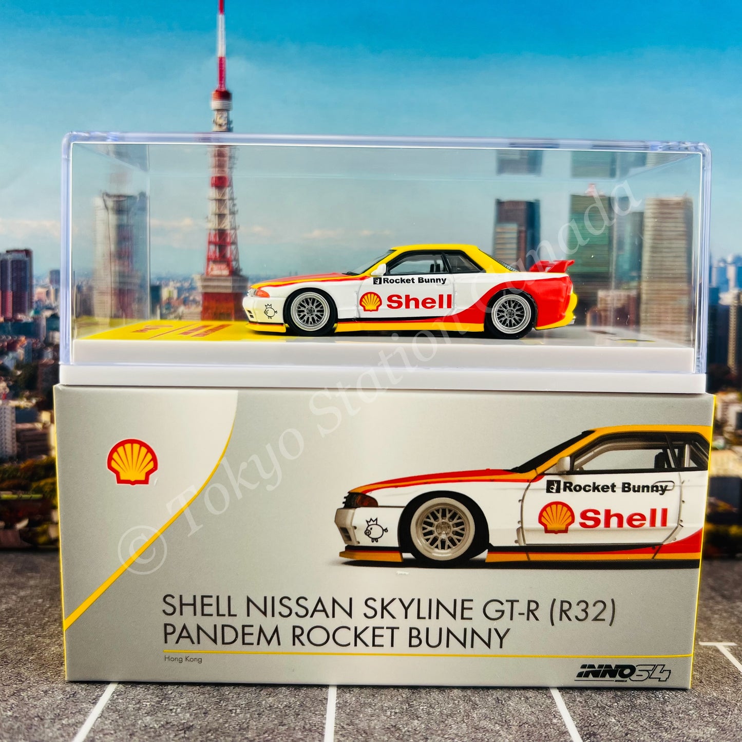 INNO64 1/64 NISSAN SKYLINE GT-R (R32) PANDEM ROCKET BUNNY "SHELL"  IN64-R32P-SHELL