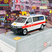 Tiny 微影 VW T6 Transporter Ambulance Taiwan Fire Department Member Exclusive 台灣消防局救護車 [會員限定] ATC64846