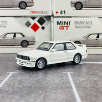 MINI GT 1/64 BMW M3 (E30) Alpine White RHD MGT00041-R