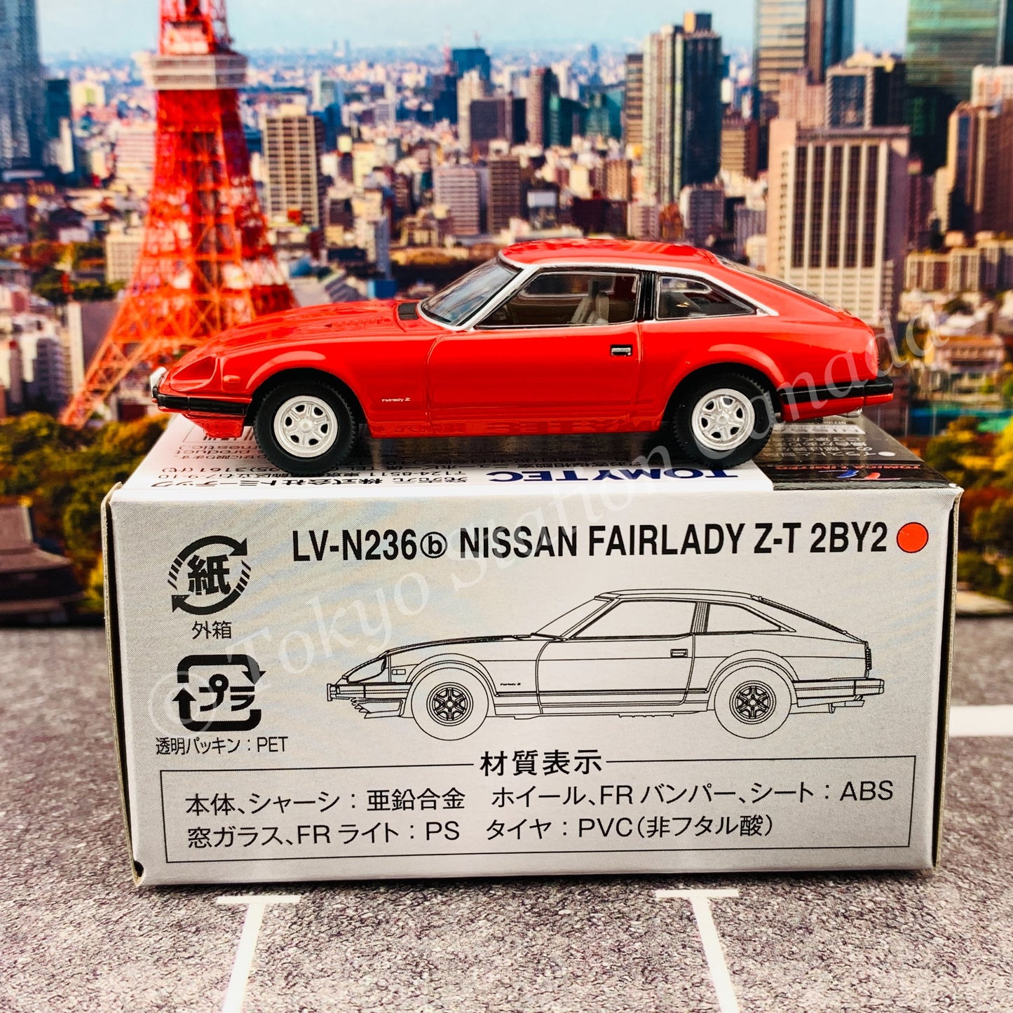 Tomytec Tomica Limited Vintage Neo 1/64 Nissan Fairlady Z-T 2BY2 (red) LV-N236b