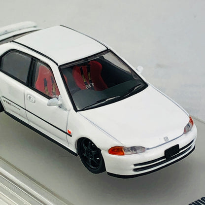 INNO64 HONDA CIVIC FERIO EG9 WHITE with Customizable Stickers and 1 set of wheel IN64-EG9-WHI