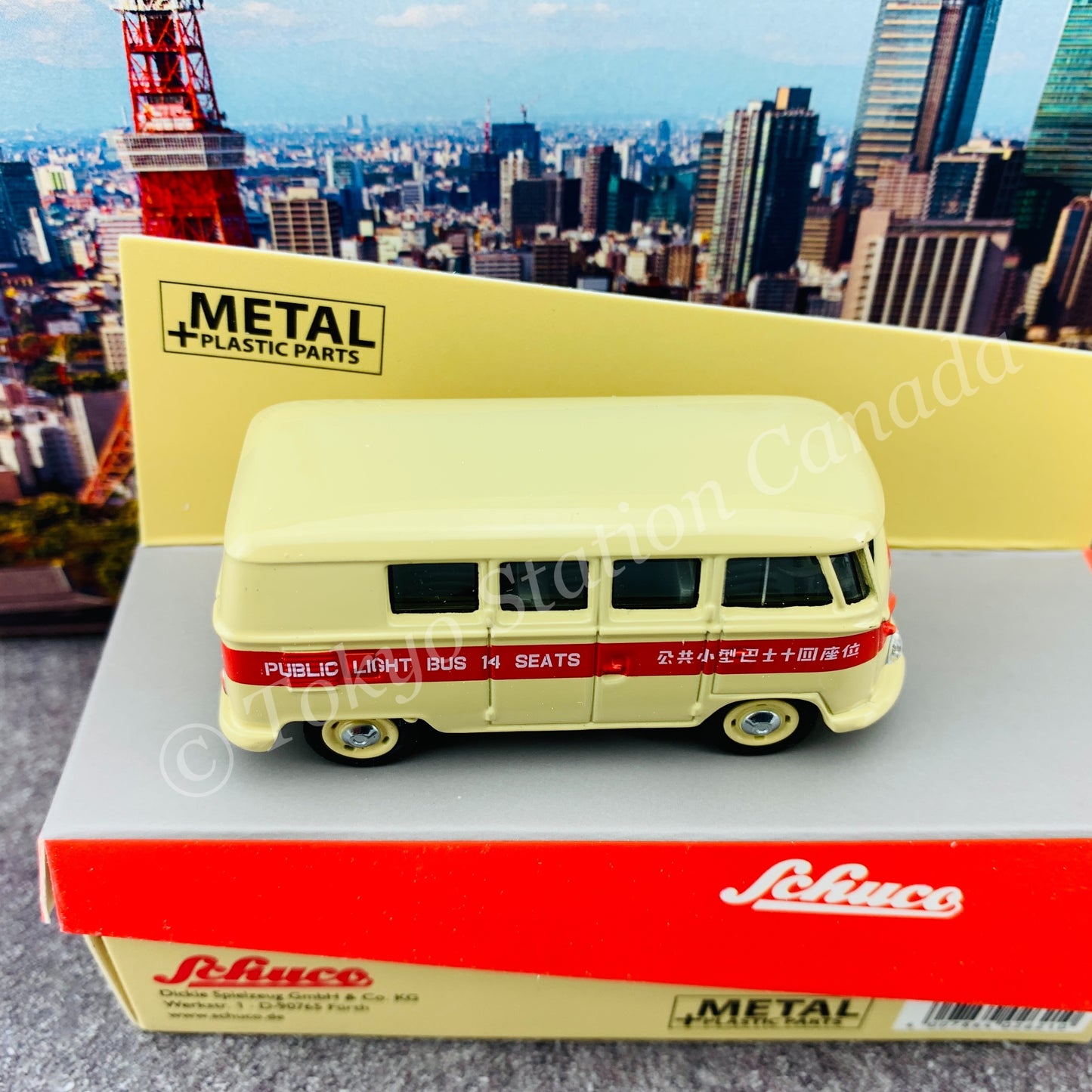 Schuco 1/64 VW T1 Bus "HK Public Light Bus" (Hong Kong Limited Edition) 452021300