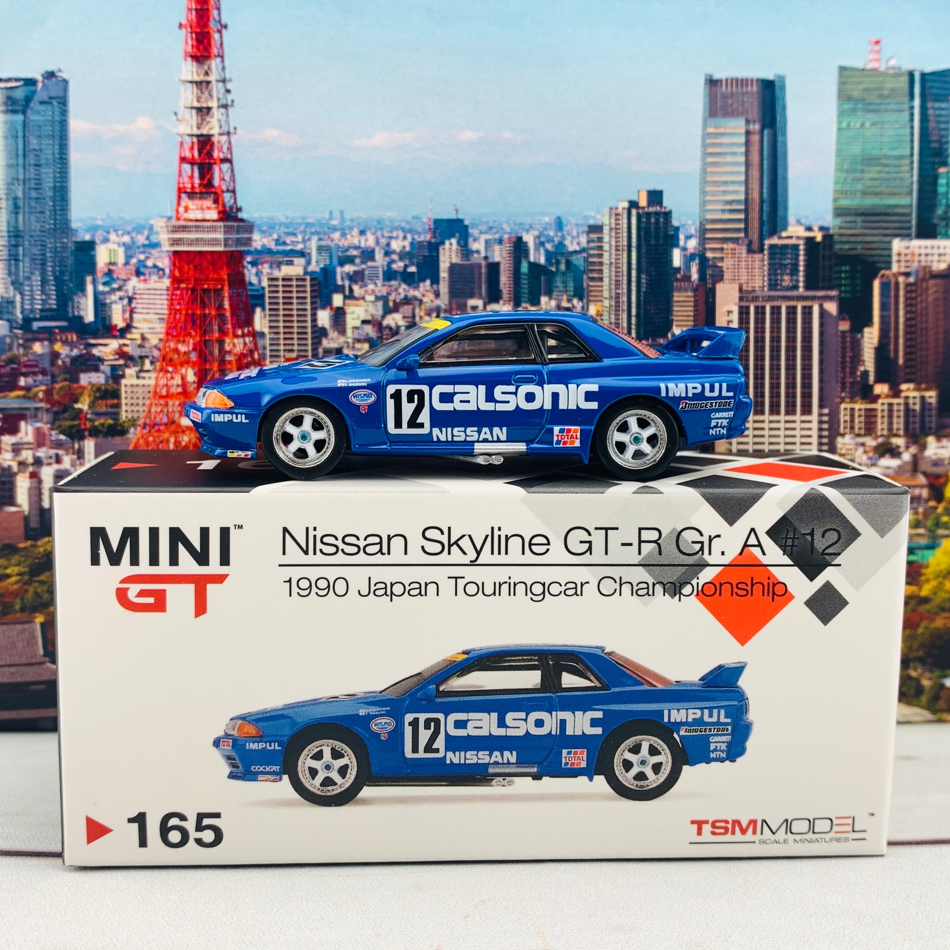 MINI GT 1/64 Nissan Skyline GTR R32 Gr. A #12 Calsonic 1990 Japan Touringcar Championship RHD MGT00165-R