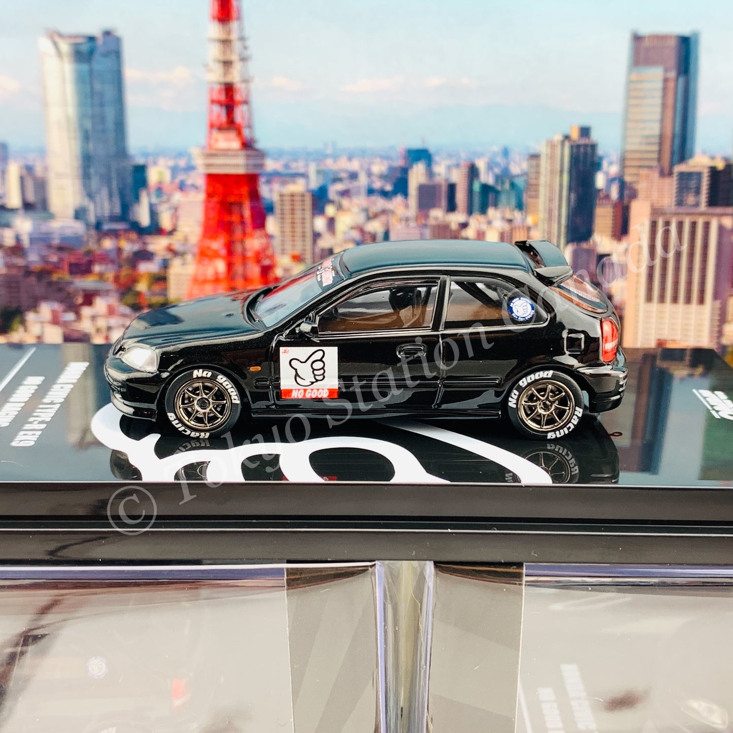 INNO64 1/64 HONDA CIVIC Type-R EK9 NO GOOD RACING IN64-EK9-JDM10