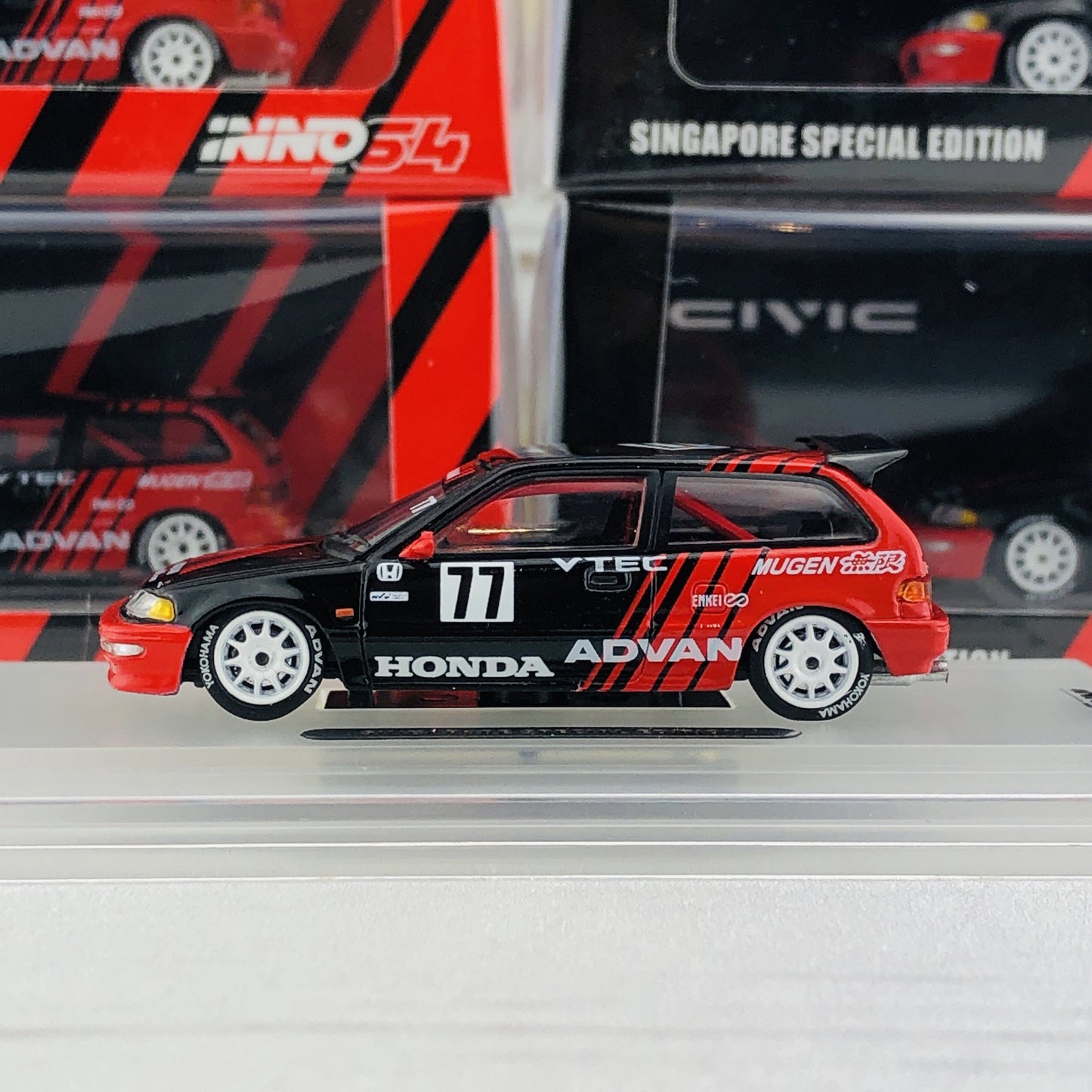 INNO HONDA CIVIC EF9 #77 Advan - Kanjo Racer (Singapore Special Edition) IN64-EF9-ADSGS