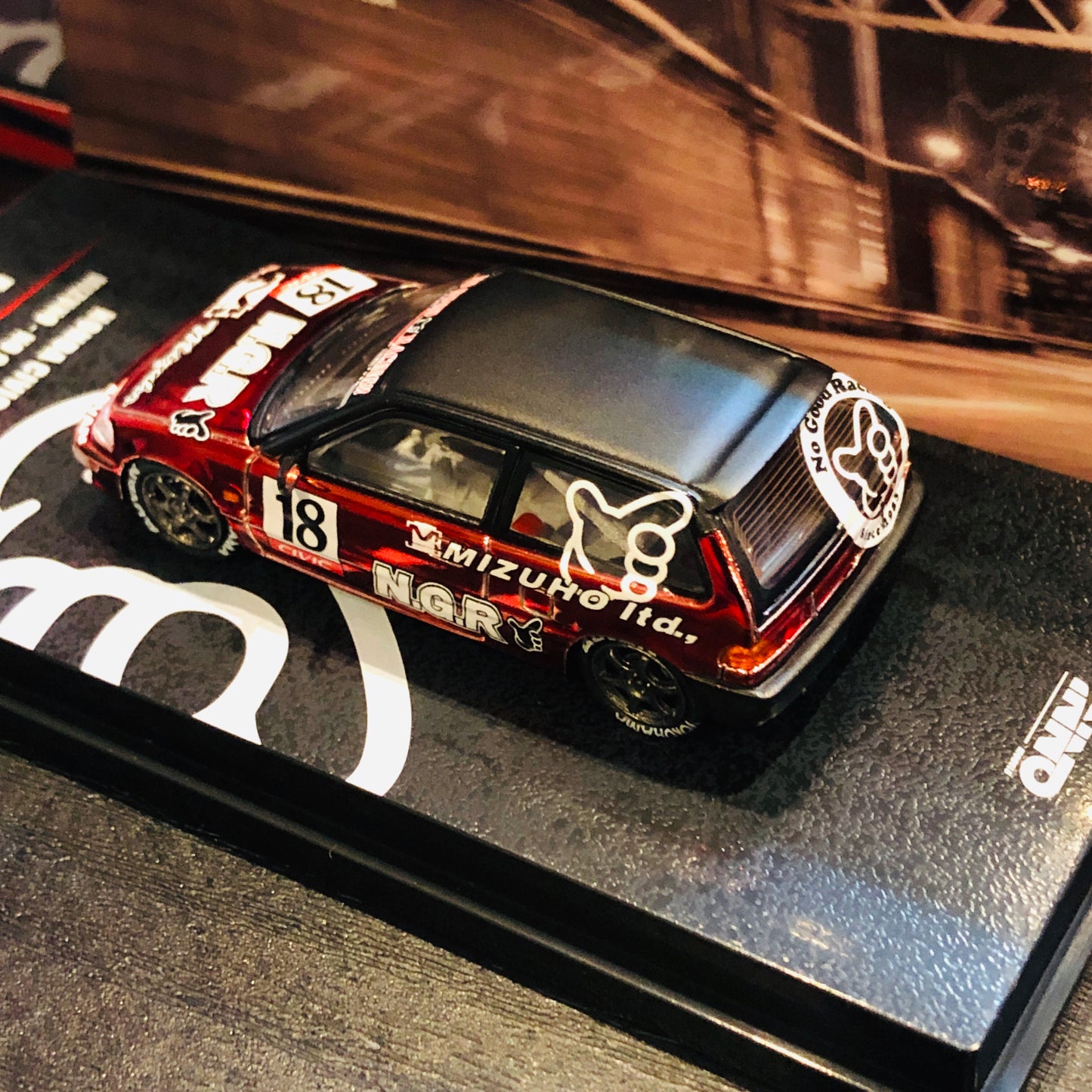 INNO64 JDM Collection 1/64 Honda Civic EF9 Mizuho - No Good Racing