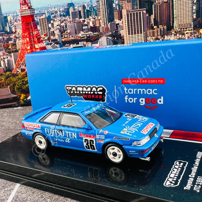TARMAC WORKS 1/64 HOBBY64 Toyota Corolla Levin AE92 JTC 1991 関谷正徳 / 小河等 * Limited to 1248pcs * T64-036-91JTC36