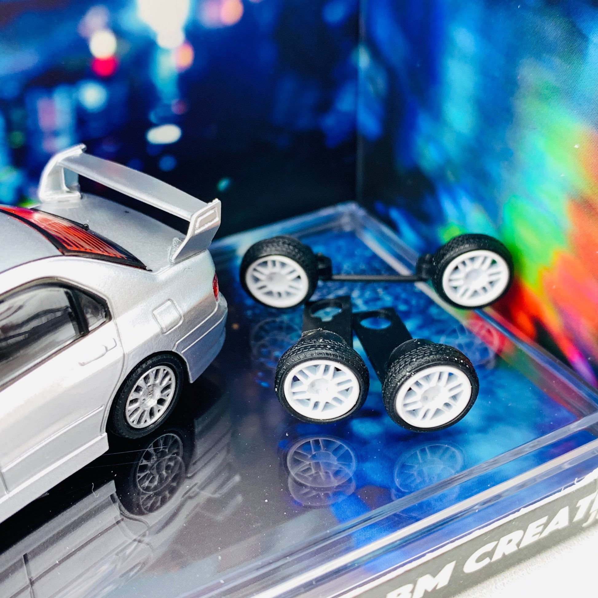 BM Creations JUNIOR 1/64 Mitsubishi Lancer Evolution VII SILVER RHD 64B0086