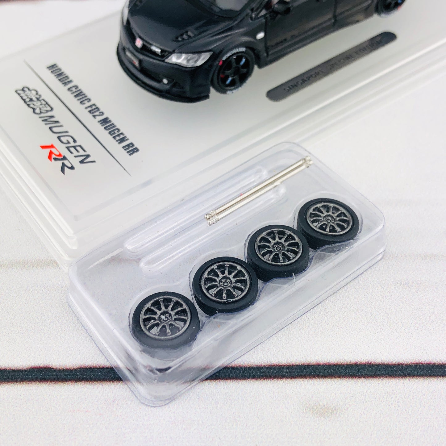 INNO64 1/64 HONDA CIVIC FD2 Mugen RR (Singapore Special Edition) IN64-FD2R-BLSG  **Limited Qty**