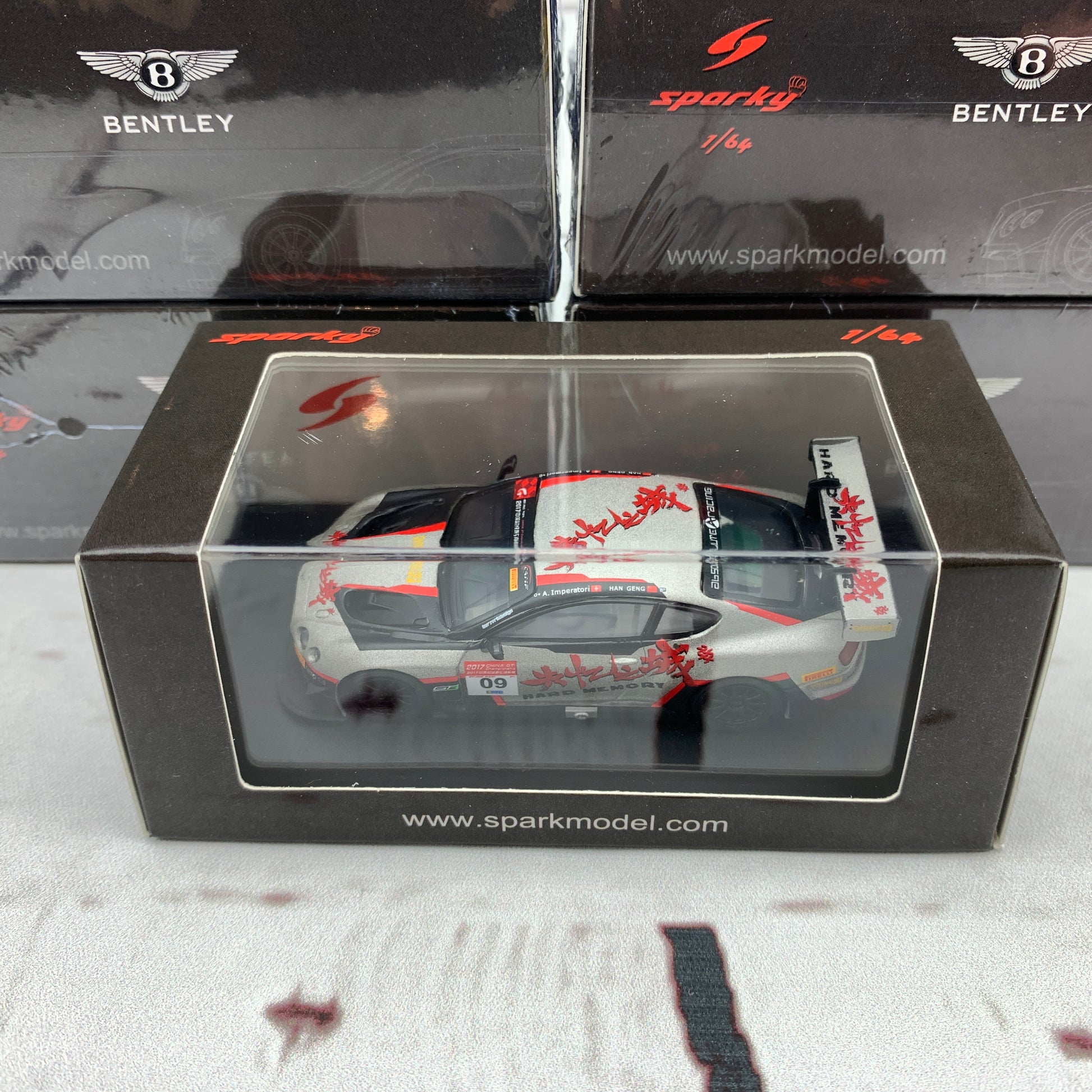Sparky 1/64 BENTLEY CONTINENTAL GT3 NO.09 CHINA GT CHAMPIONSHIP 2017 HARD MEMORY BENTLEY TEAM ABSOLUTE H. GENG - A. IMPERATORI Y106