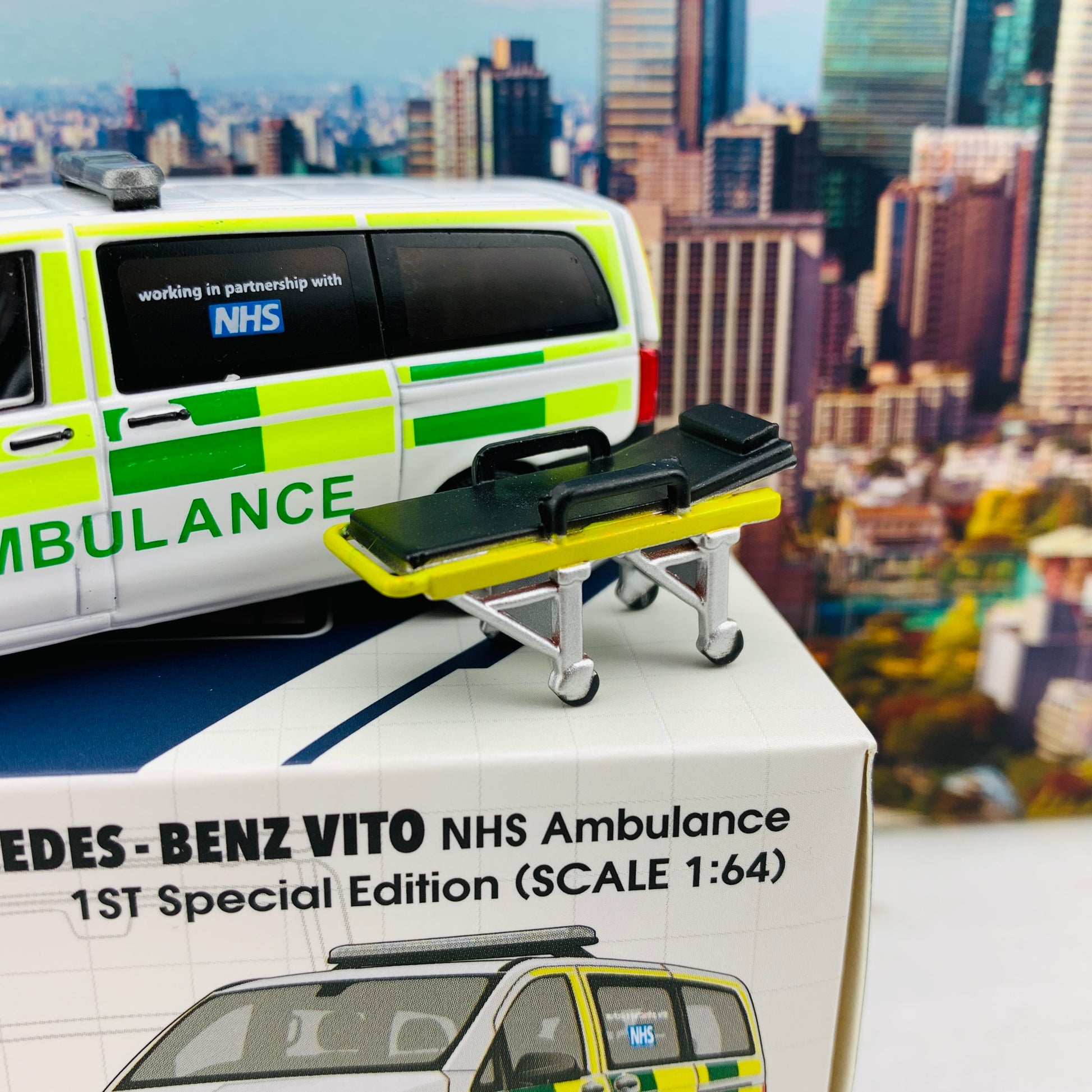 ERA CAR 37 1/64 Mercedes-Benz Vito - NHS Ambulance . 1ST Special Edition MB20VITRF37