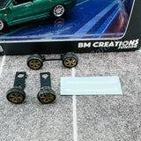 BM CREATIONS JUNIOR 1/64 SUBARU 2001 Impreza WRX STi Custom Green JDM Limited Edition LHD 64B0071