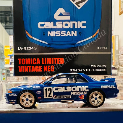 TOMYTEC Tomica Limited Vintage Neo 1/64 Calsonic Skyline GT-R (1993 specification) LV-N234b