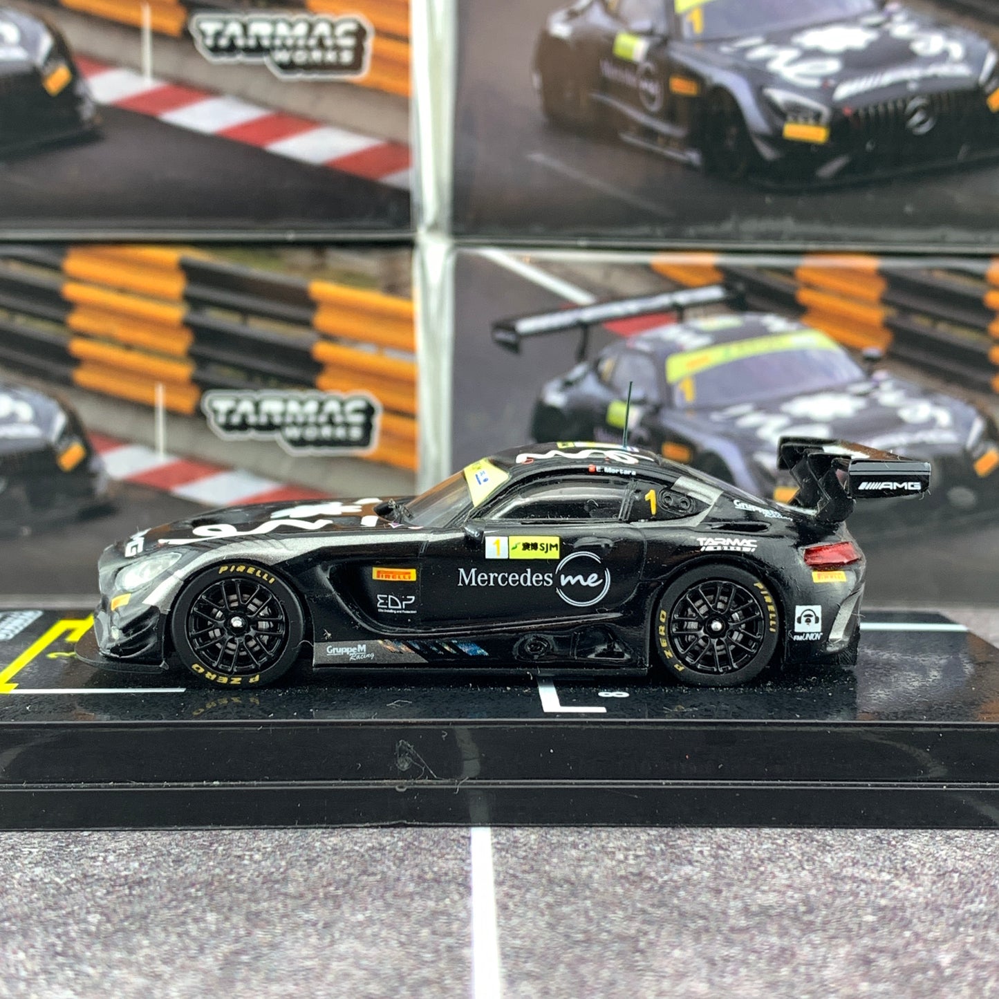 Tarmac Works 1/64 Mercedes-AMG GT3 Macau GT Cup - FIA GT World Cup 2018 3rd Place - Edoardo Mortara T64-008-18MGP01