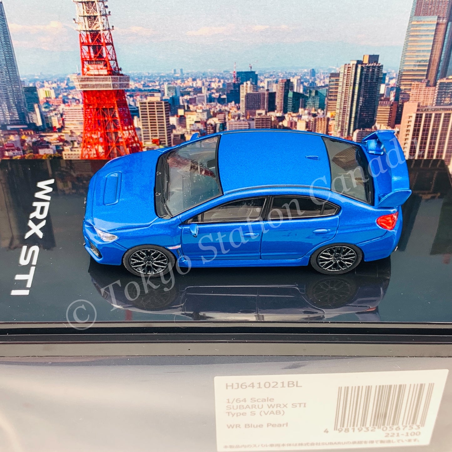 HOBBY JAPAN 1/64 SUBARU WRX STI Type S (VAB) Blue HJ641021BL